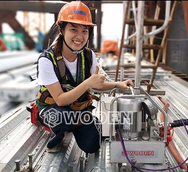 沃頓液壓扳手泵用于越南鋼結(jié)構(gòu)現(xiàn)場(chǎng)